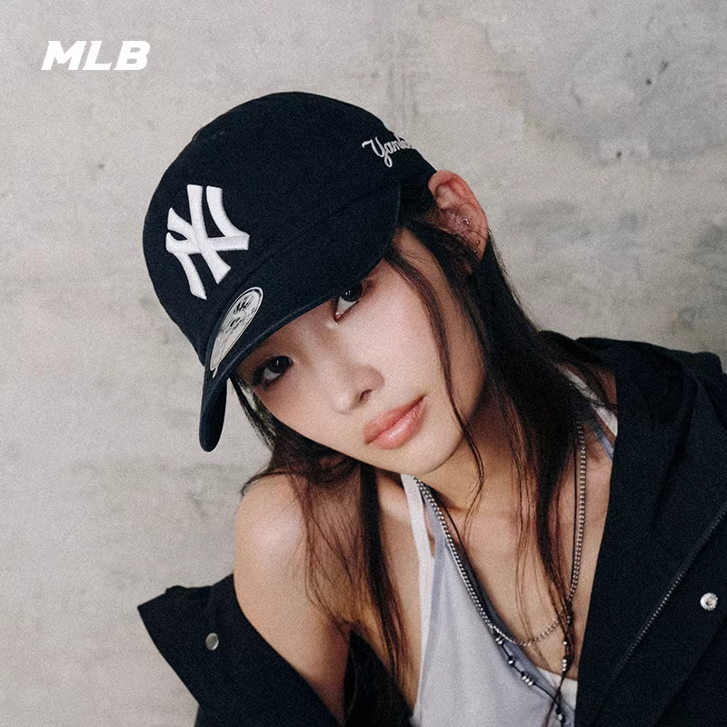 MLB官方 男女同款韩系时尚可调节刺绣软顶棒球帽春夏CPB24