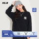 MTQ01 MLB官方 男女仿羊羔绒卫衣宽松圆领套头休闲春MTEC6 MTE01