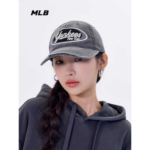 MLB官方男女情侣时尚遮阳帽复古百搭运动棒球帽25春夏新款CPV26