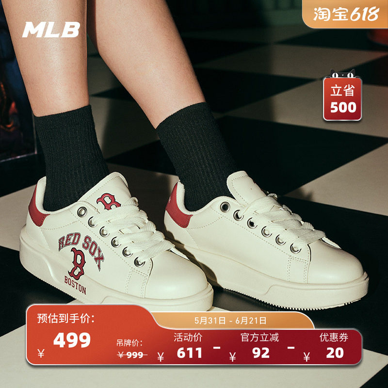 MLB官方 男女情侣时尚学院风运动鞋百搭休闲鞋春夏SXCCV