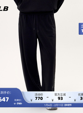 MLB官方 男女情侣时尚舒适复古老花休闲阔腿长裤25秋季新款PTM01