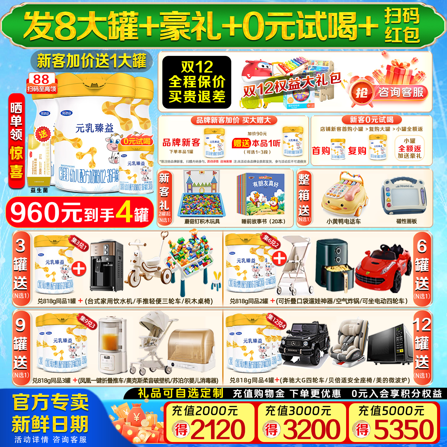 【集3兑1】完达山元乳臻益3段