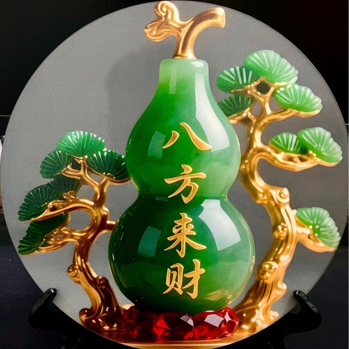 八方来财好玉石寓意现代装饰画摆件家用居家桌面摆件家用乔迁送礼