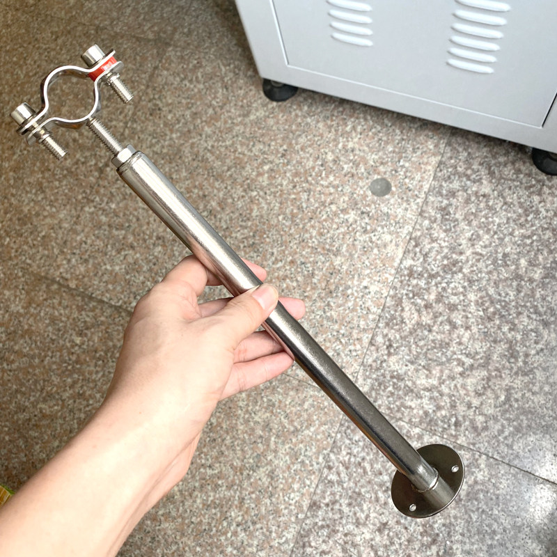 不锈钢管支架4分6分水管管支架煤气管固定架管卡管夹高度可调节