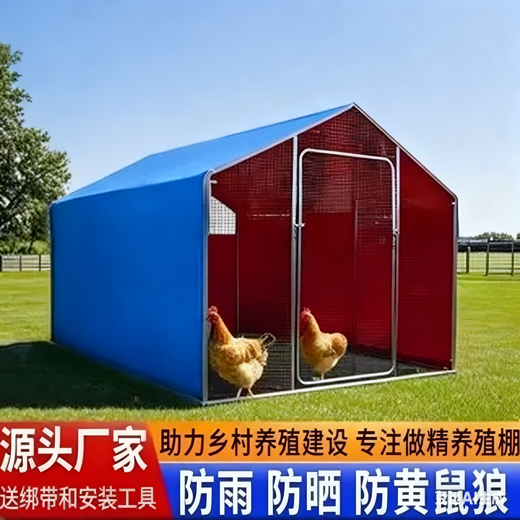 拆卸移动养鸡棚农村也给送