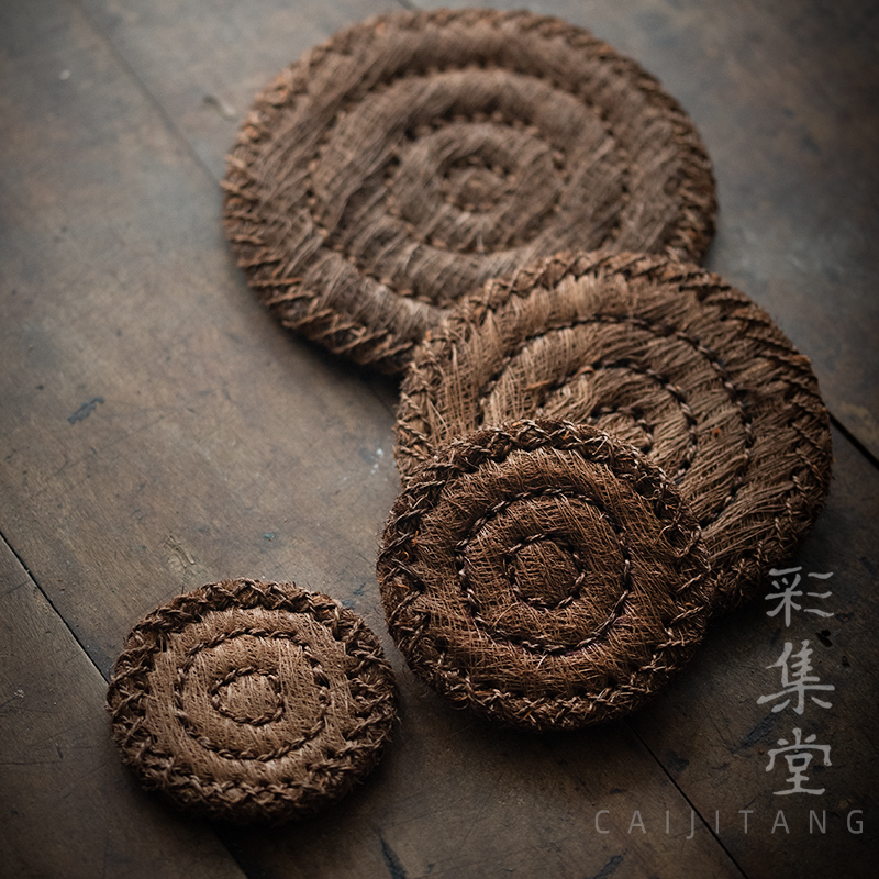 老味手工加厚老棕垫养壶垫