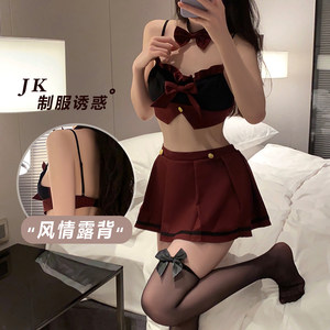 超短裙性感火辣百褶jk制服