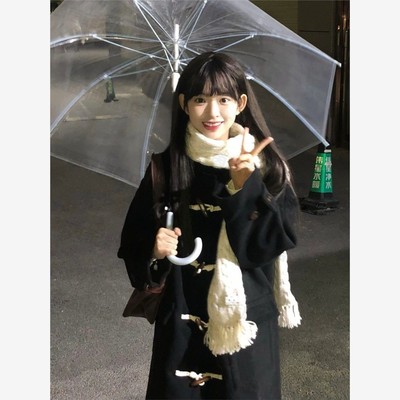 保暖毛呢外套加绒加厚毛呢大衣女2024冬季新款中长款高级小个子呢