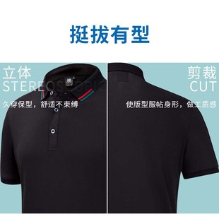 t恤工作服印logo团体服翻领旅游团建广告企业文化衫 polo衫 夏广告
