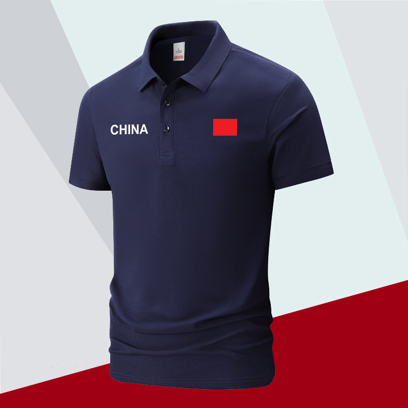 国家队CHINA运动翻领polo衫