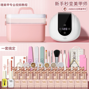 恩妮诗新款初学者美甲套装全套专业做指甲油胶工具美甲机开店专用
