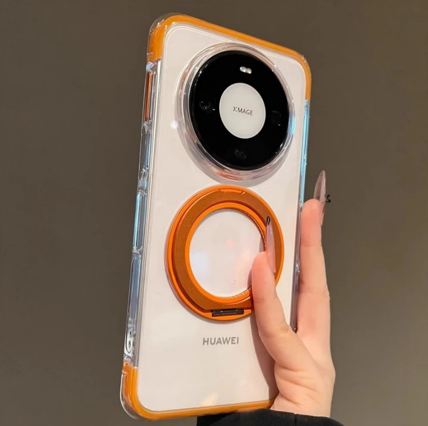 高透气囊防摔磁吸旋转支架适用华为mate80promax手机壳简约mate80男式防摔气囊全包边mate80pro女生手机套