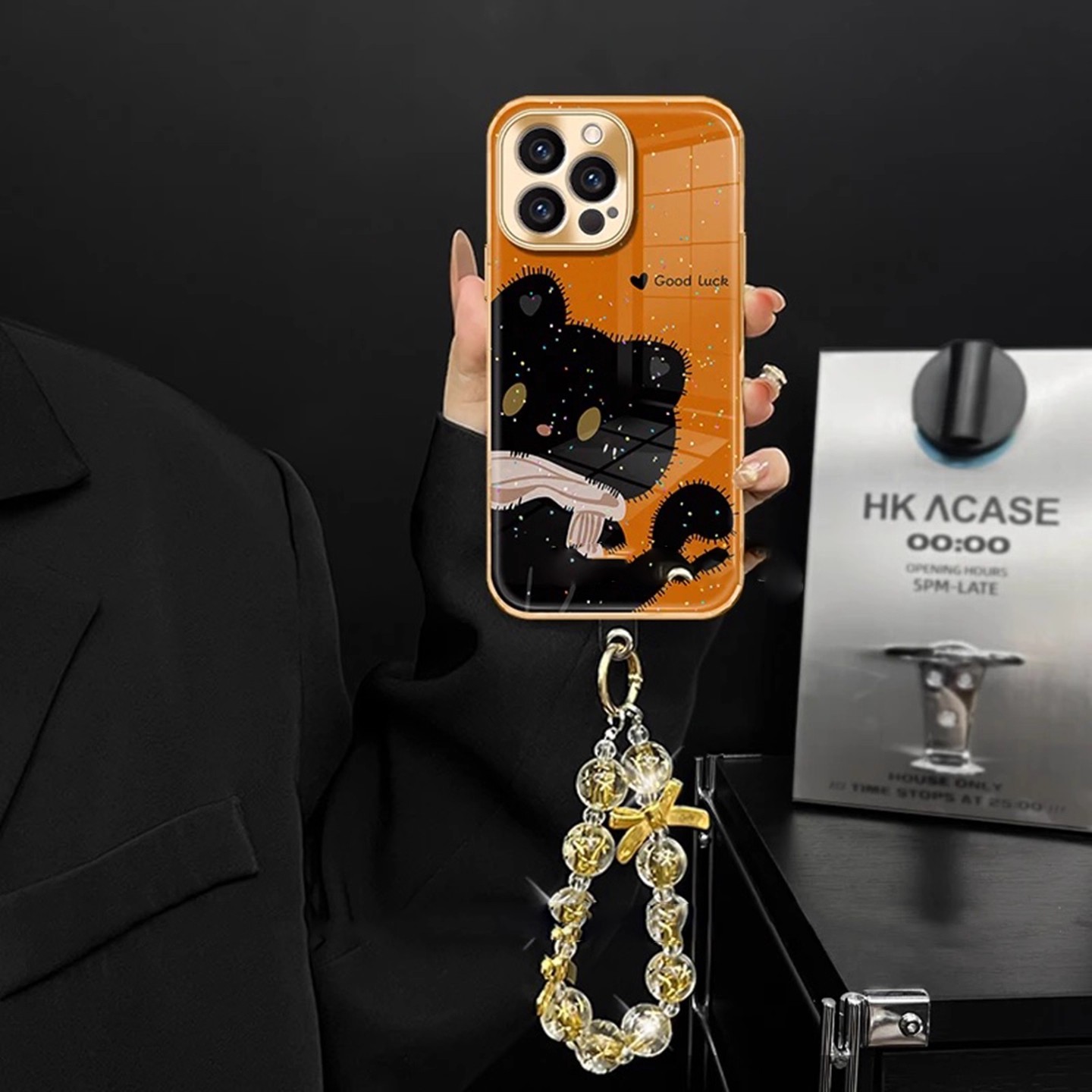 【网红爆款】金色猫咪电镀水凝壳