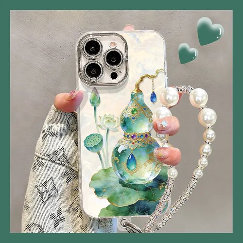 适用多型号手机壳带手链全包保护