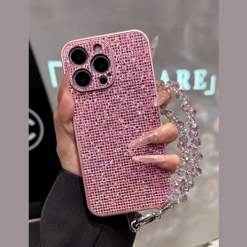 适用OPPO FindX8手机壳新款超级好看Reno15金属漆粉色闪片防摔手机壳ins风带支架A6pro不装款高级感女生外壳