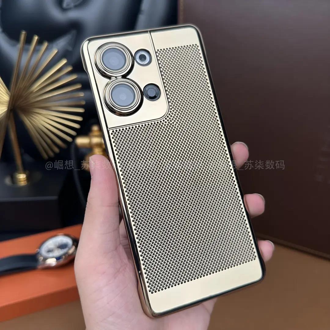 适用OPPOReno9Pro手机壳新款网格散热壳Reno9Pro+高级感自带镜头膜超薄透气防摔手机套Reno9简约爆款男女外壳
