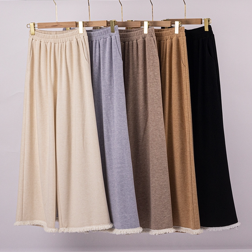 加绒彩云涧汉服仿羊绒休闲阔腿裤