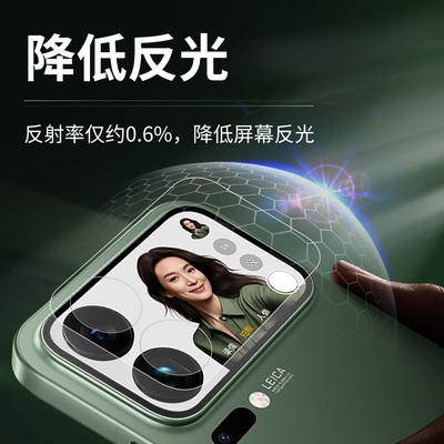 适用小米17pro背屏膜ar钢化膜