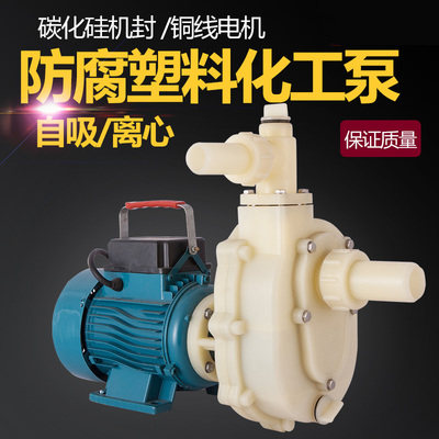 103-32FS耐腐蚀泵380V自吸泵化工泵耐酸碱220V塑料离心泵102-40FS