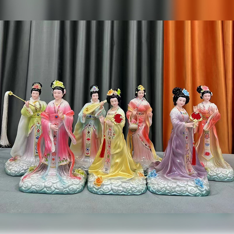 常乐七仙女小七董永玉帝女儿摆件
