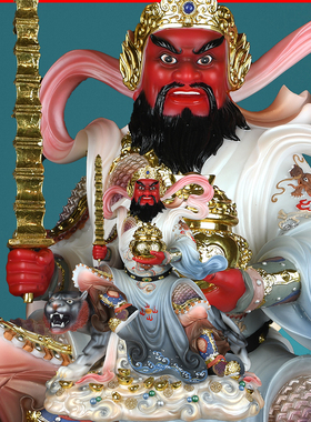 武财神赵公明赵灵关雷五路摆件