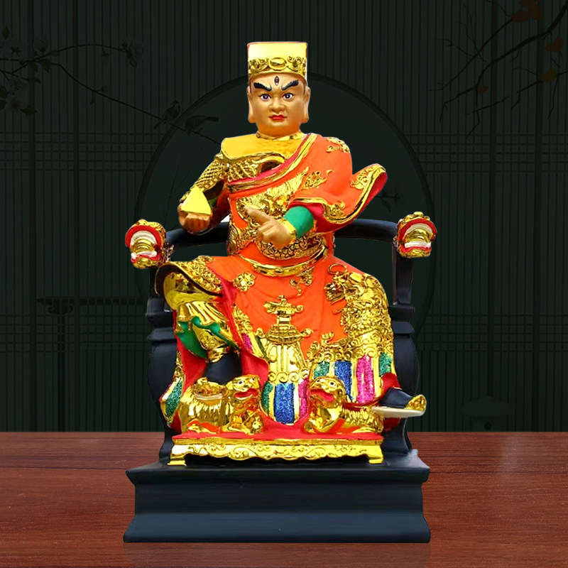 华光大帝神像家用供奉树脂摆件千里眼顺风耳新款马元帅水草大王像