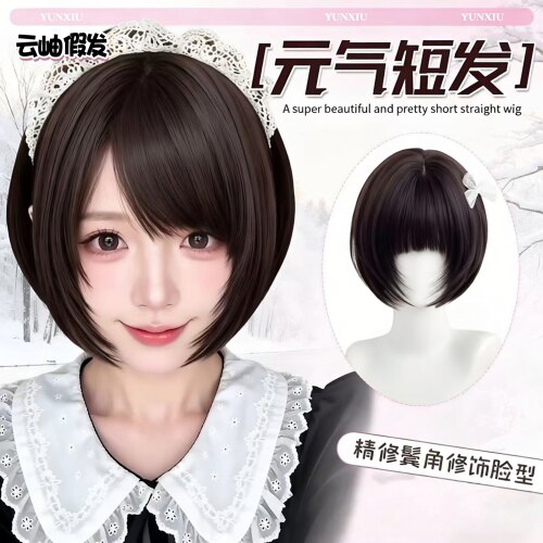 假发女Lolita齐刘海层次感波波头