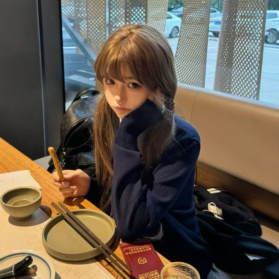 假发Lolita齐刘海冷棕色长卷发羊毛卷秋冬显白款日常佩戴整顶头套