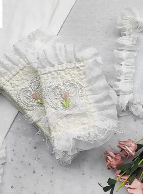 湫凌自制A5书衣weeks书套手账本布艺保护套蕾丝花边一件代发爆款