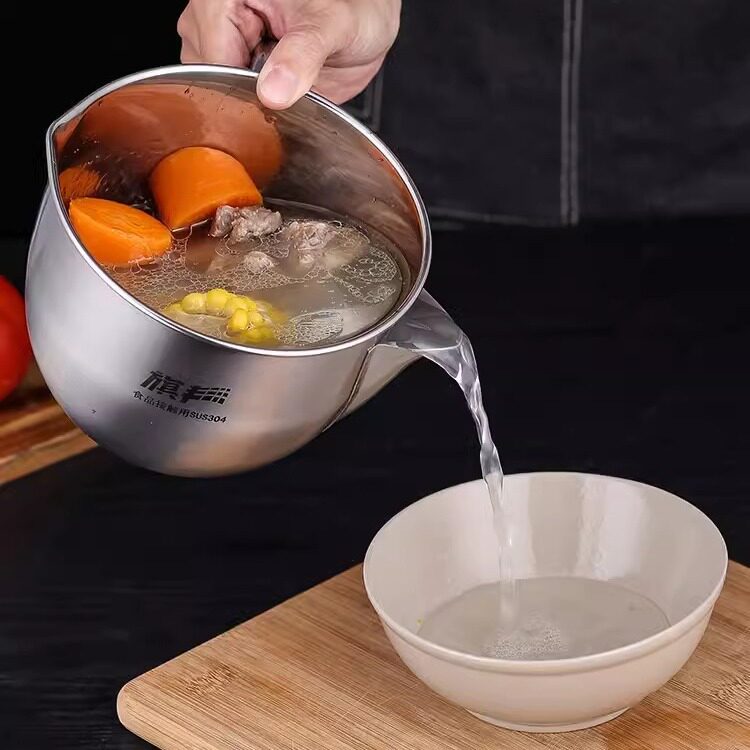 不锈钢油汤分离器隔油汤壶家用厨房过滤油器月子去油喝汤滤油
