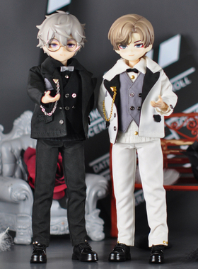 ob22娃衣 西装套装 长裤马甲衬衫素体娃娃衣服bjd小布YMY男体ob23