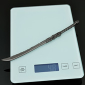 小说家影视周边武器模型全金属工艺品兵器模型赤发鬼22CM玩具刀剑