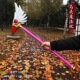 游戏周边武器95厘米塑胶PU天使魔法棒鸟头魔法杖模型女神生日礼品