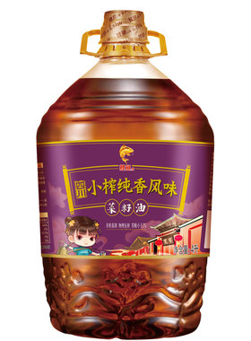 鲤鱼牌四川小榨纯香风味菜籽油4L 非转基因压榨 营养健康家用