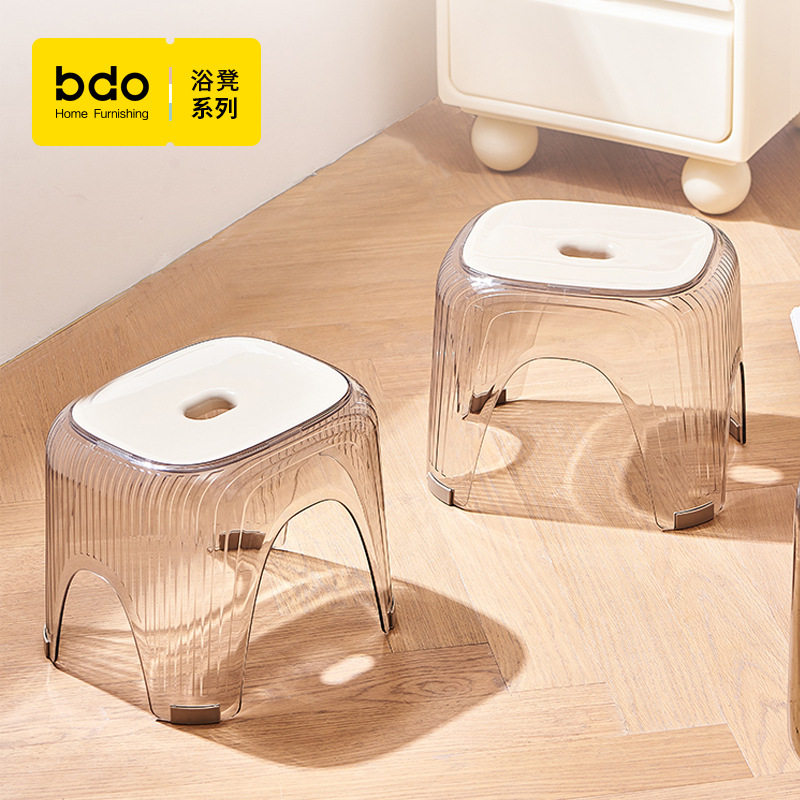 bdo透明小凳子家用换鞋凳儿童垫脚凳