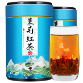 茉莉红茶特级2025新茶横县茉莉花茶金骏眉浓香型罐装 250g 礼盒装