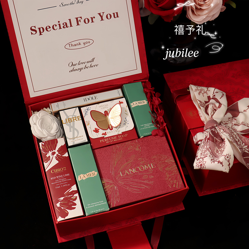伴手礼结婚伴娘闺蜜团伴郎婚礼高档实用生日手提礼盒回礼成品套装