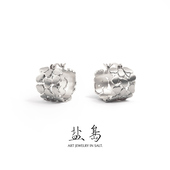 盐岛三层葫芦耳圈耳环秋冬圈圈高级感轻奢气质小众独特设计师耳饰