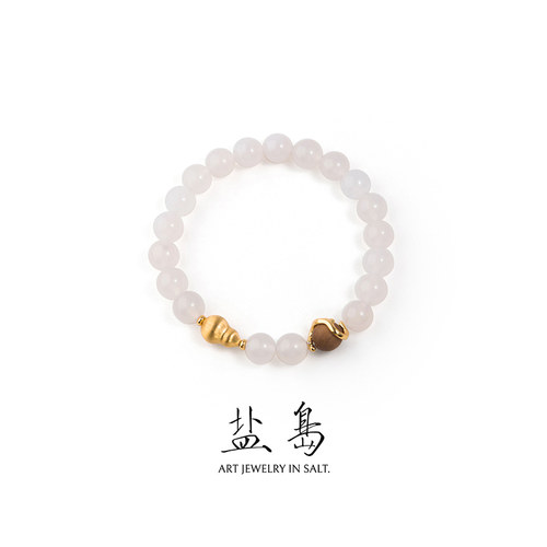 盐岛葫芦虎眼石白玛瑙手串项链耳环新中式新年
