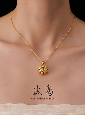 盐岛烟火挂坠项链秋冬新款