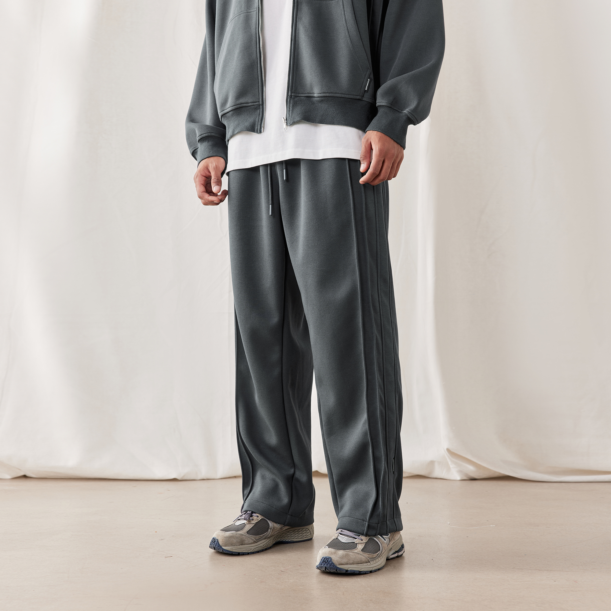 秋冬新款针织休闲直筒裤