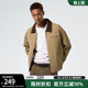 bdpowerup美式 夹克男简约宽松复古翻领巴恩风外套男 底特律工装