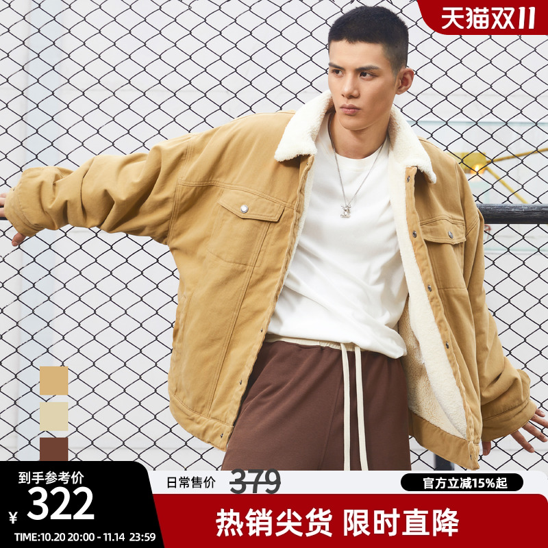 巴恩风加绒保暖棉服外套