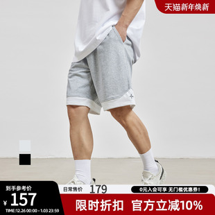 撞色印花五分裤 男时尚 男宽松 简约休闲短裤 bdpowerup夏季