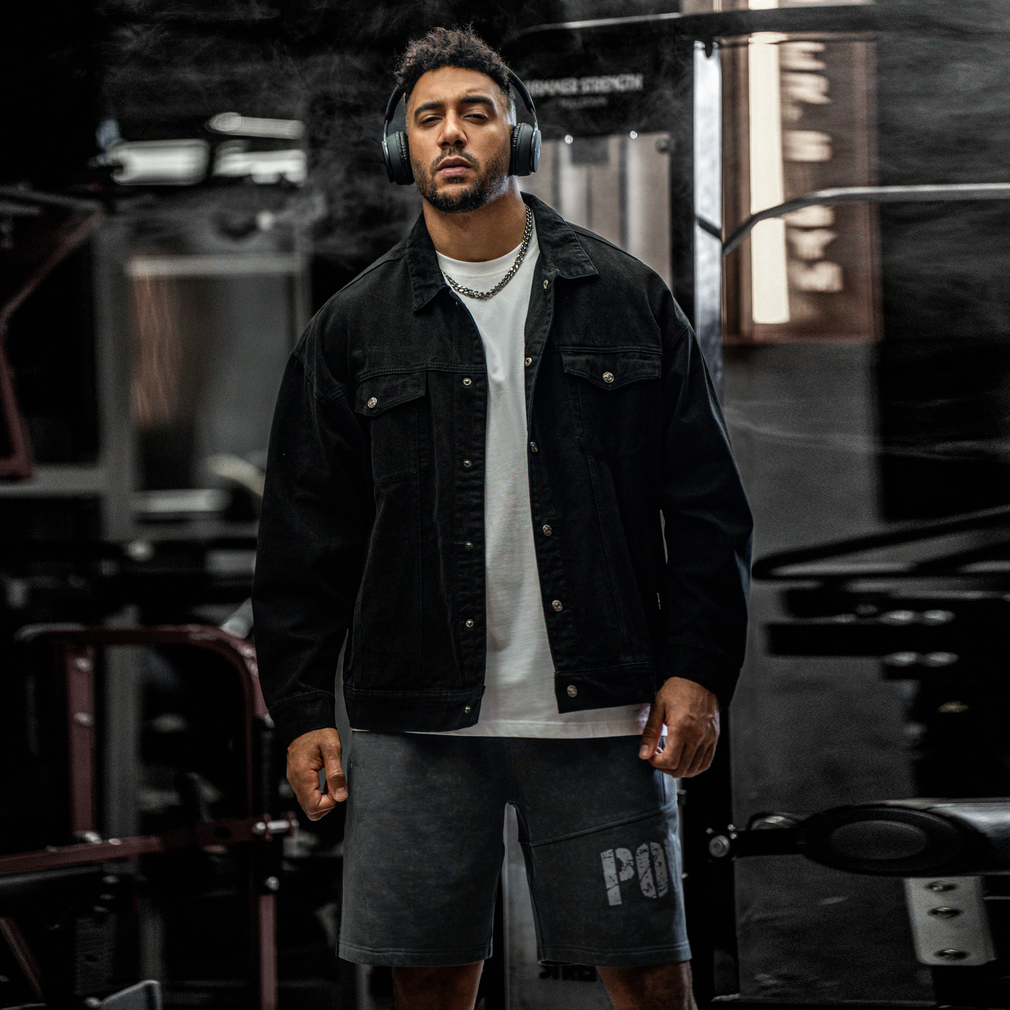 复古美式运动夹克外套男