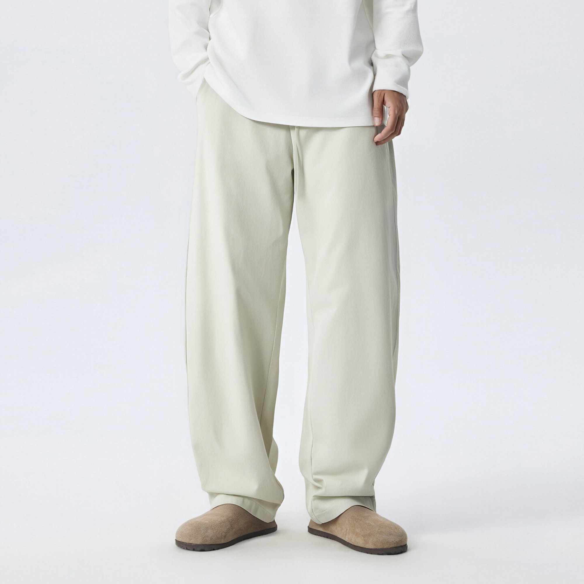 弯刀裤宽松休闲裤梭织运动长裤