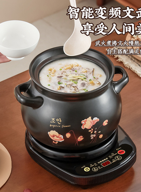 分体式电砂锅煲汤锅全自动炖汤家用快速熬煮粥神器陶瓷多功能沙锅