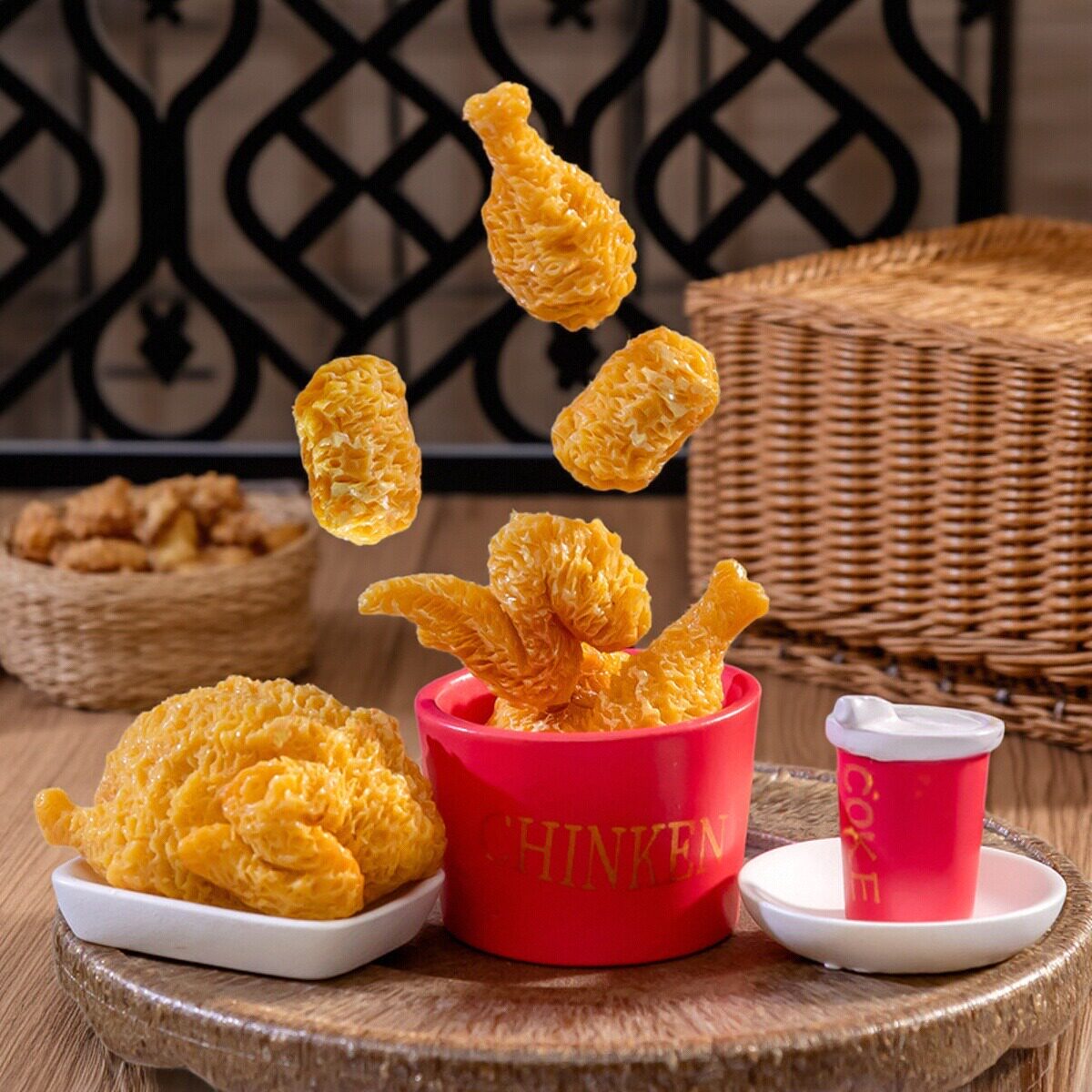 微缩仿真迷你食玩鸡腿鸡翅鸡米花