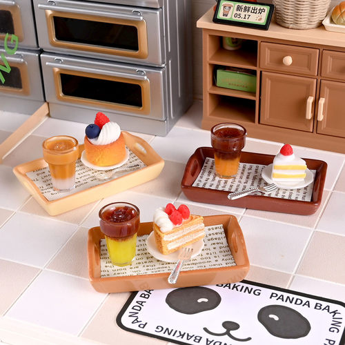 微缩食玩娃娃屋仿真生椰拿铁橙C
