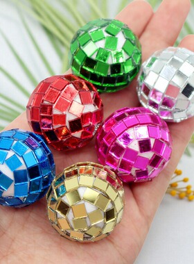 Dollhouse1:12娃娃屋圣诞球镜面球派对晚会KTV酒吧迪斯科摄影道具